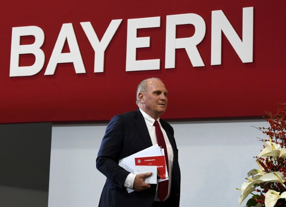 Hoeness confirms he will step down as Bayern president. AFP