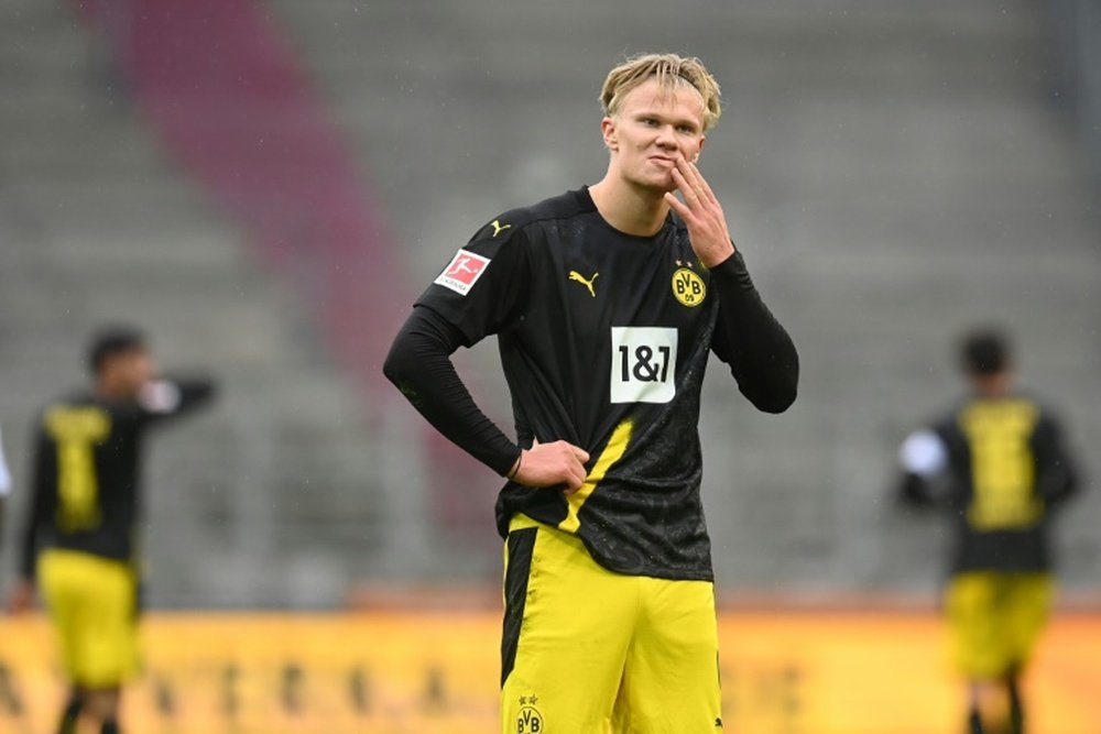 Haaland drew a blank for Borussia Dortmund at Augsburg on Saturday. afp_en