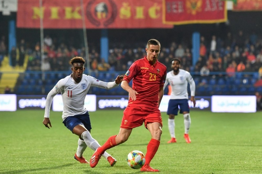 Various England players such as Callum Hudson-Odoi were racially abused. AFP
