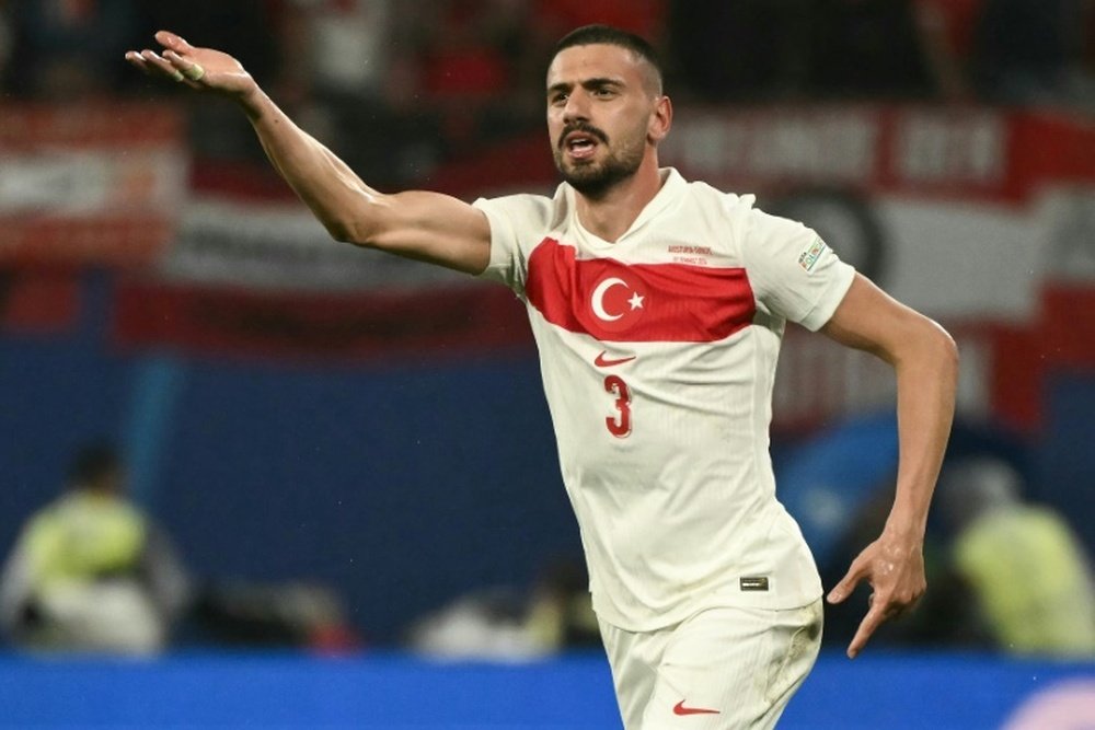 Demiral celebrated one of his goals against Austria with an allegedly ultra-nationalist salute. AFP