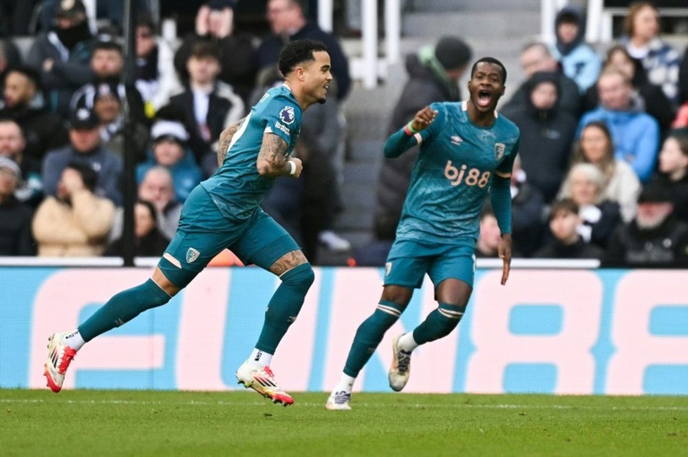 Kluivert scored a hat-trick in Bournemouths 4-1 win at Newcastle. AFP