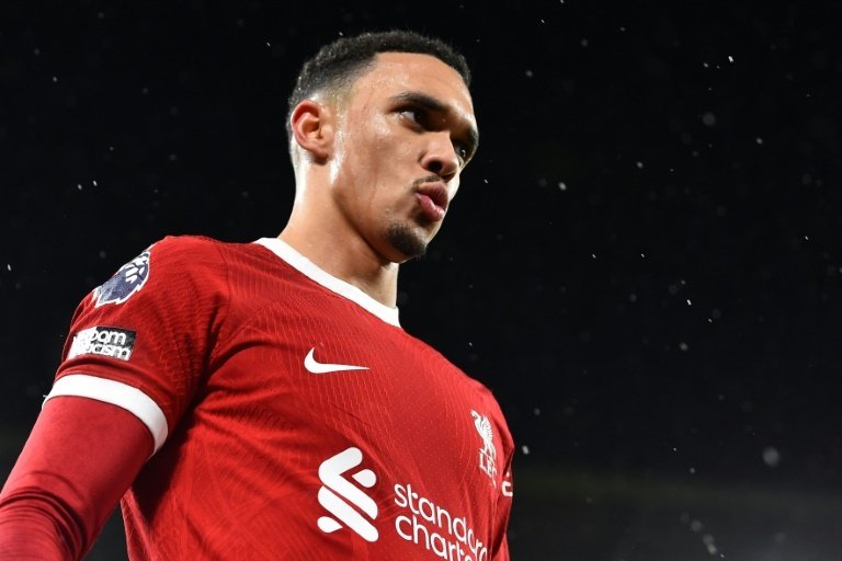 Liverpool's Trent Alexander-Arnold faces another spell on the sidelines. AFP
