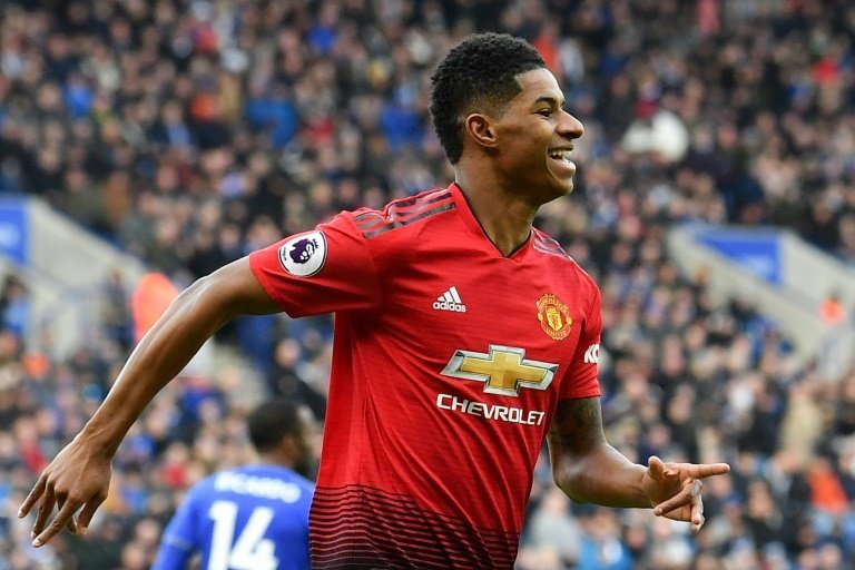 Rashford is performing well under caretaker manager Ole Gunnar Solsjkaer. AFP