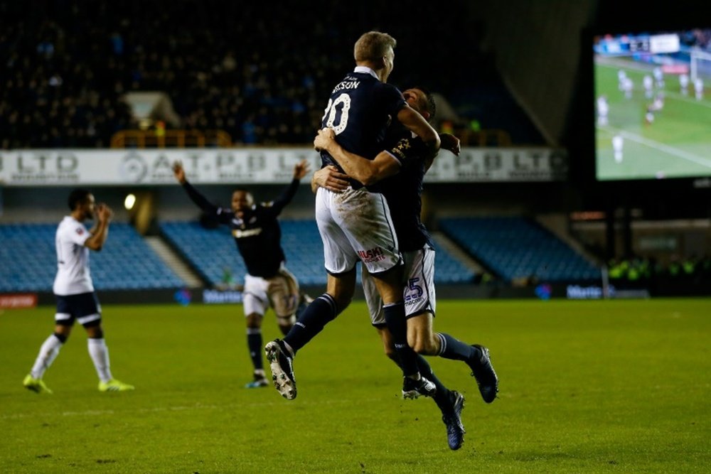 An exceptional result for Millwall was marred by alleged racist chanting. AFP