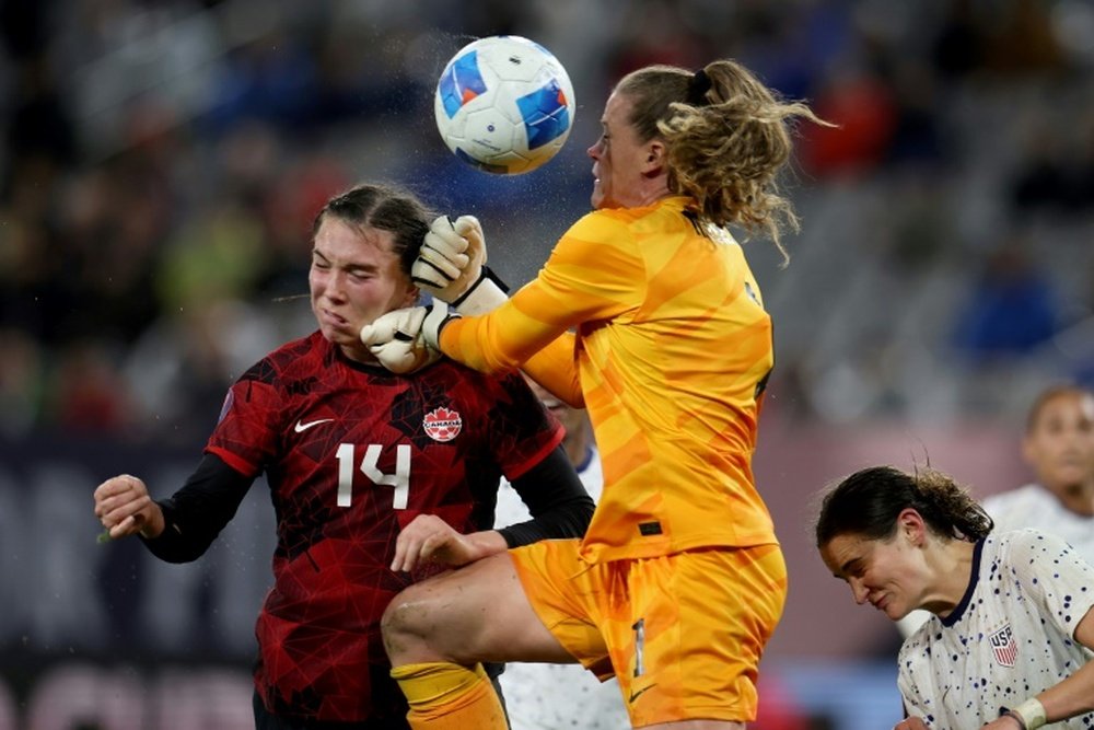 USA goalkeeper Alyssa Naeher turned hero in the penalty shoot out. AFP