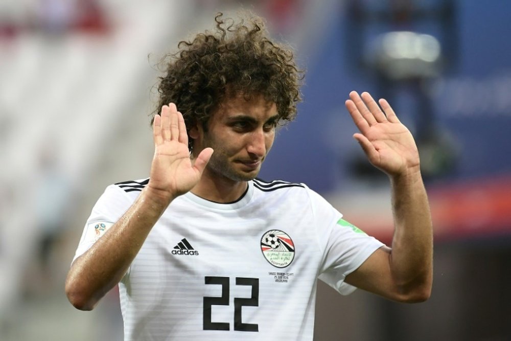 Egypt's football federation banned midfielder Amr Warda from playing in any further matches. AFP