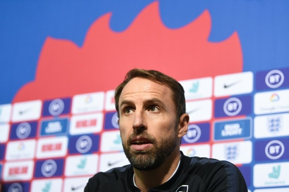 Southgate did not want to carry on the racism debate. AFP