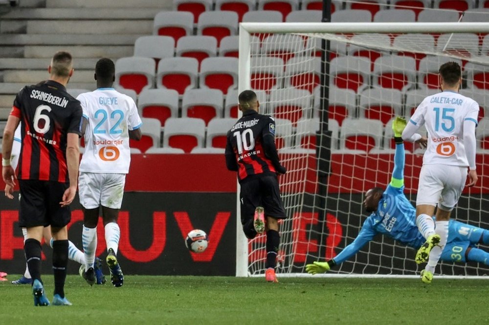 Marseille suffered their first loss under Sampaoli. AFP