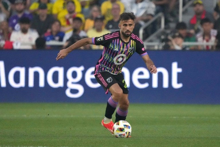 Diego Rossi scored two goals for Columbus in a 4-0 victory over Kansas City. AFP