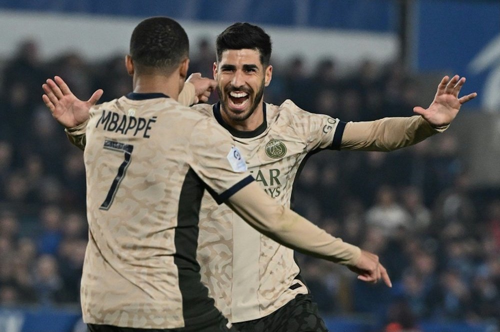 Marco Asensio has been in fine form for PSG since returning from injury. AFP