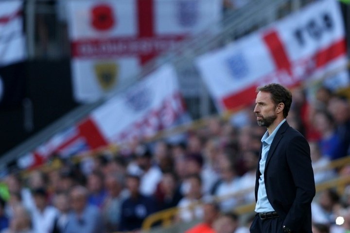 Gareth Southgate's position is being questioned after the 0-4 loss to Hungary. AFP