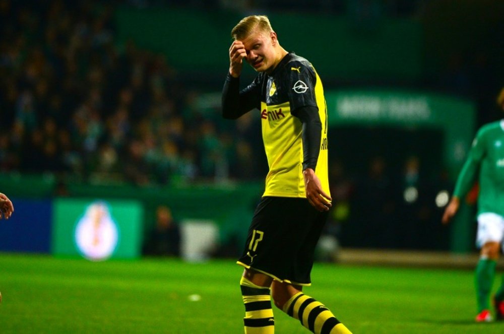 Erling Braut Haaland has scored eight goals in four appearances for Borussia. AFP