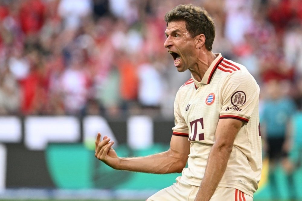 Mueller played his 710th match for the club, more than any other player. AFP