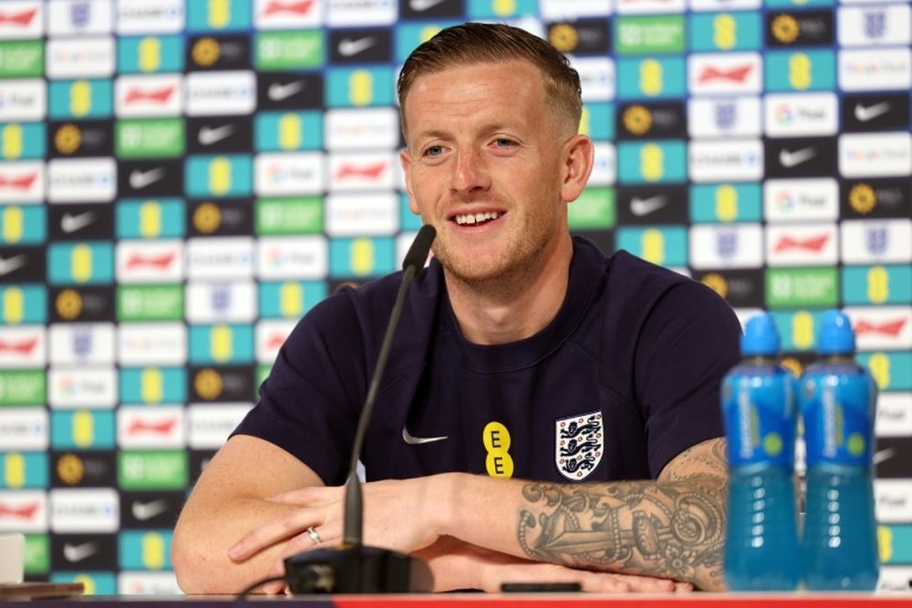 Pickford urged England to embrace the pressure of being favourites. AFP