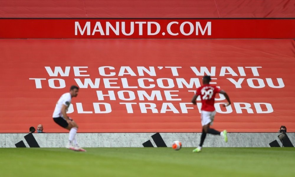 Old Trafford will remain closed to spectators. AFP