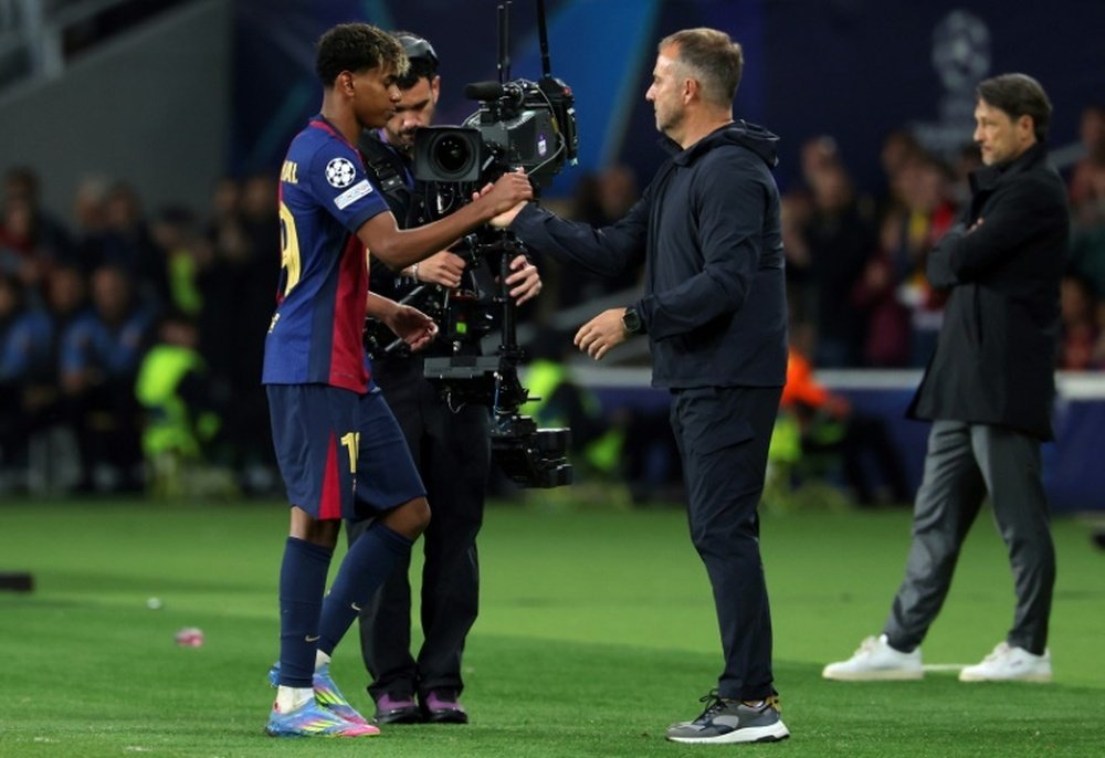 Flick said his team can still improve after they thrashed Dortmund. AFP