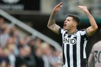 Newcastle midfielder Guimaraes has been linked with a number of other clubs. AFP
