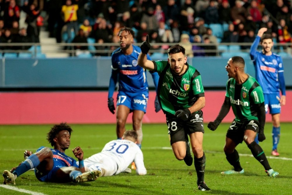 Adrien Thomasson scored the equaliser for Lens against Troyes. AFP