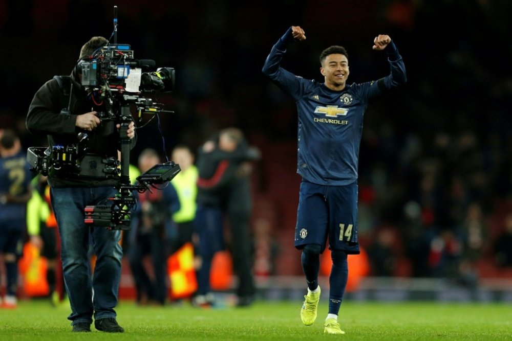 Arsenal wanted to hit back at Lingard and United. AFP