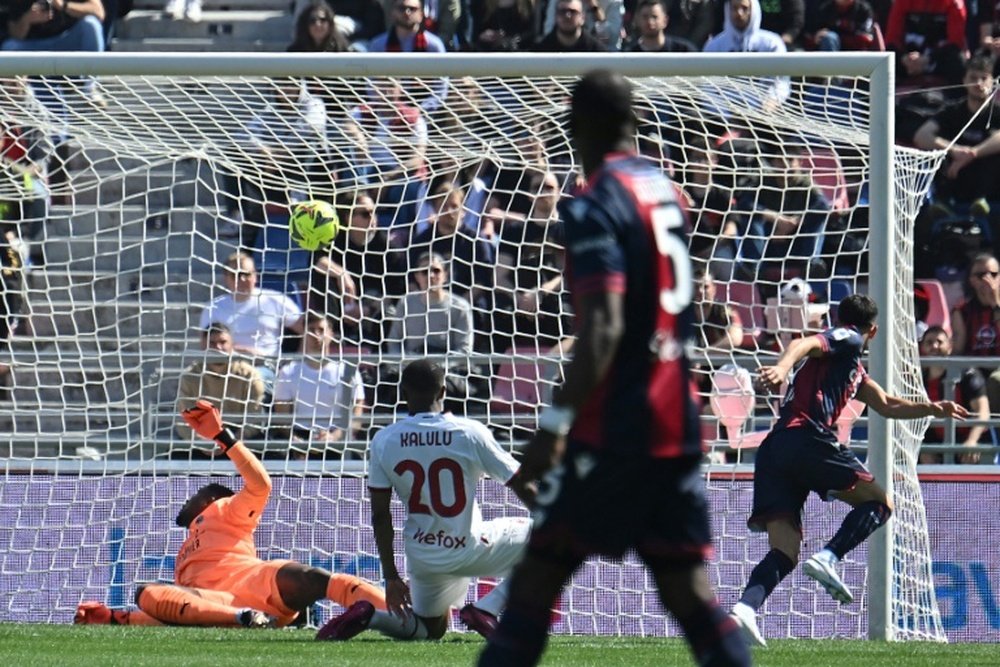 Milan held on the road. AFP