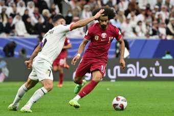 Despite the war and whatever the result, the only thing that mattered in Al-Dhahiriyah in the occupied West Bank on Monday was the number 7 jersey worn by Palestine's Musab al-Battat.