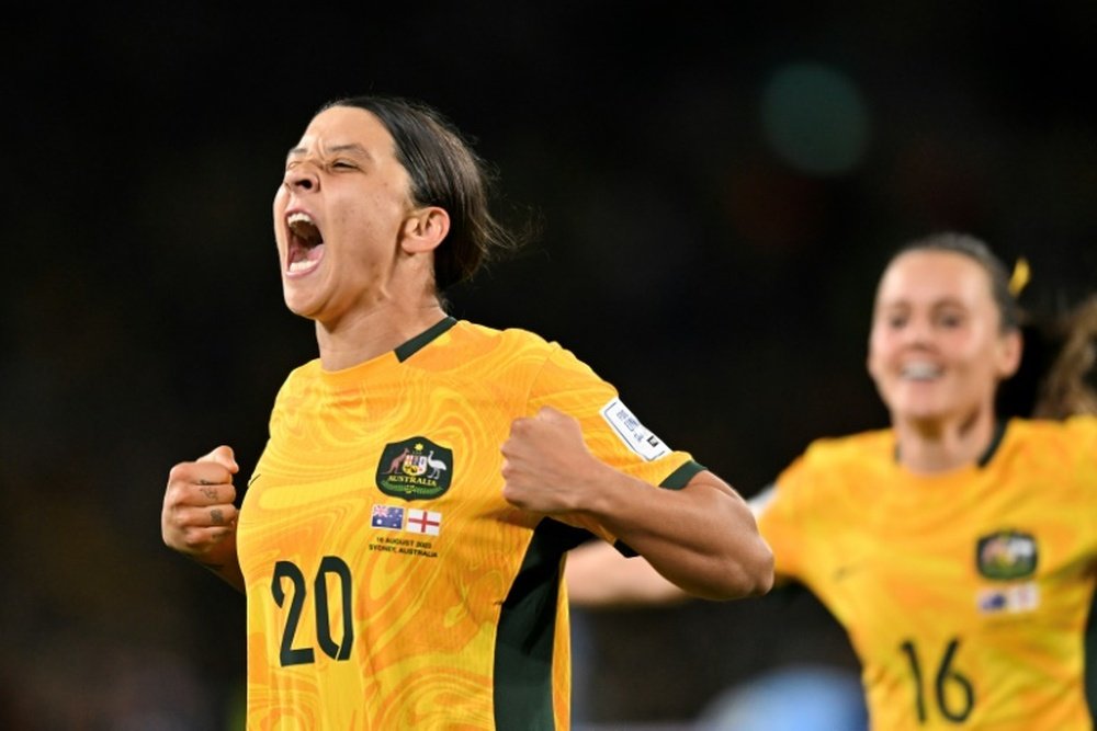 Australia forward Sam Kerr has been sidelined for more than a year. AFP