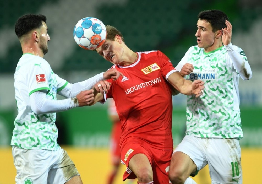 Havard Nielsen scored as Furth beat Union Berlin in a Bundesliga clash. AFP