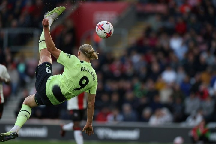 Haaland strikes brace as Man City hit Southampton for four