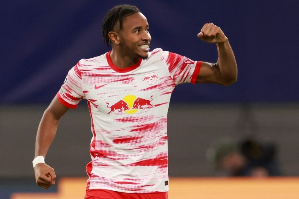 Nkunku scored twice on Sunday. AFP