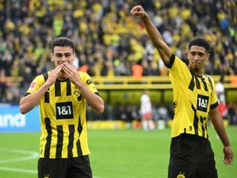 Gio Reyna spoke about facing Dortmund teammate Bellingham at the World Cup. AFP