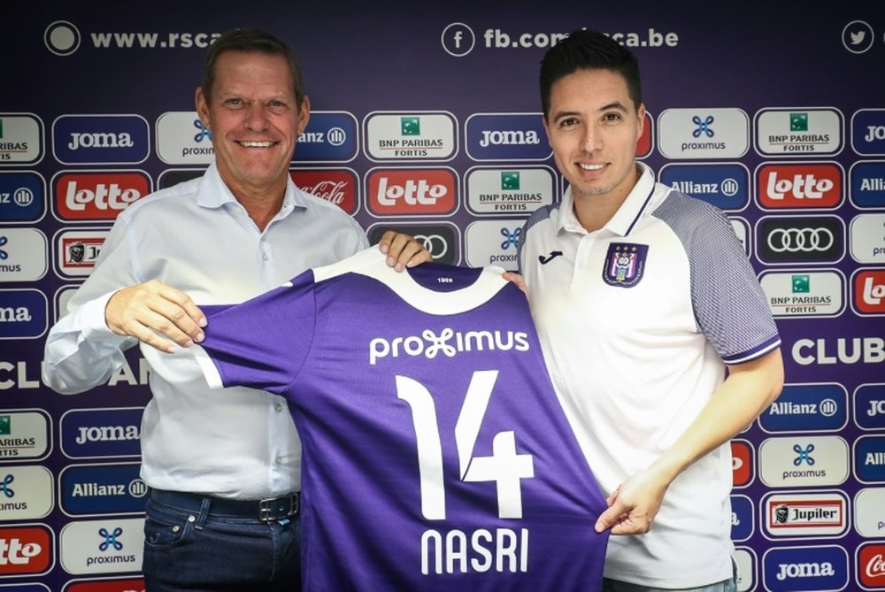 Nasri is at Anderlecht to help the next generation of footballers. AFP