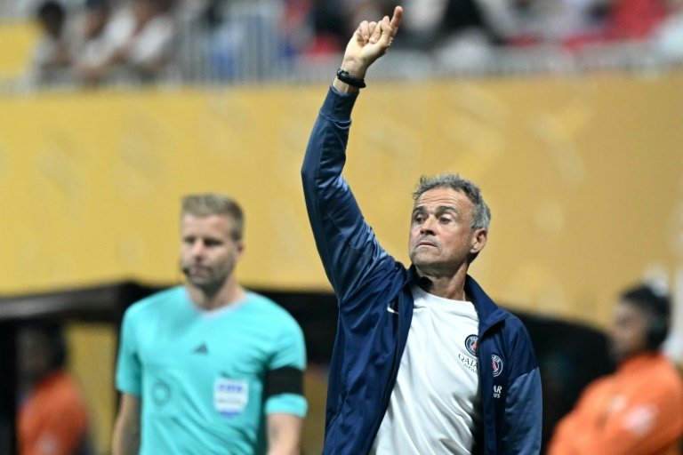 PSG coach Luis Enrique is eager to face Real Madrid in the CWC semi-finals. AFP