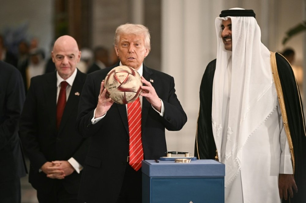 Infantino jetted in late for the FIFA Congrss following meetings in Saudi Arabia and Qatar