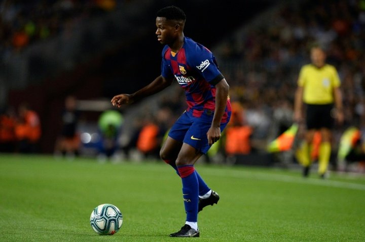 Messi on the bench as record-breaker Fati starts for Barcelona