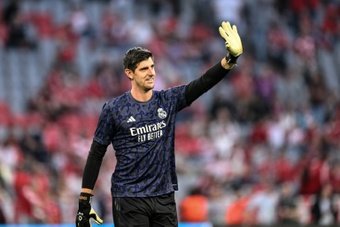 Thibaut Courtois has not played this season after knee surgery. AFP