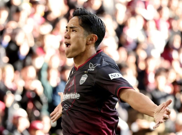 Yoshinori Muto has refound his mojo since joining Kobe. AFP