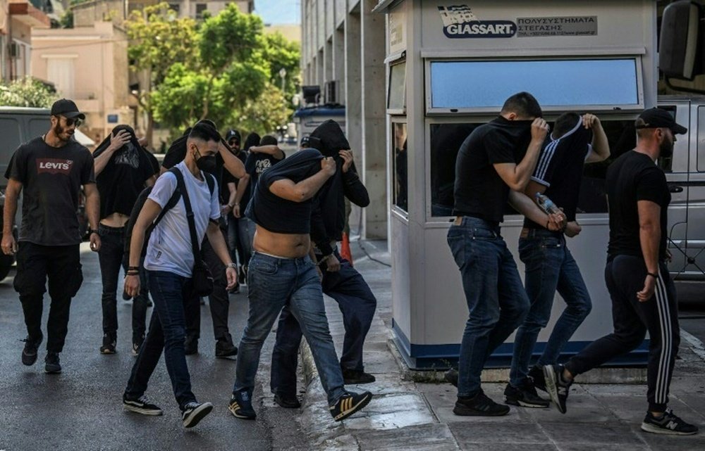 Fans have been detained for questioning over ultras clash. AFP