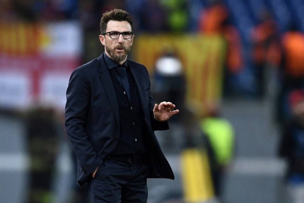 Di Francesco believes drawing Liverpool in the Champions League semi-finals is 'destiny'. AFP