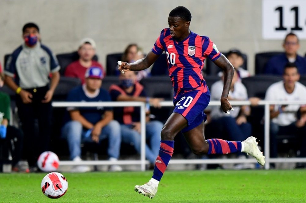 Weah opened the scoring for the United States in their 3-0 friendly win over Uzbekistan. AFP
