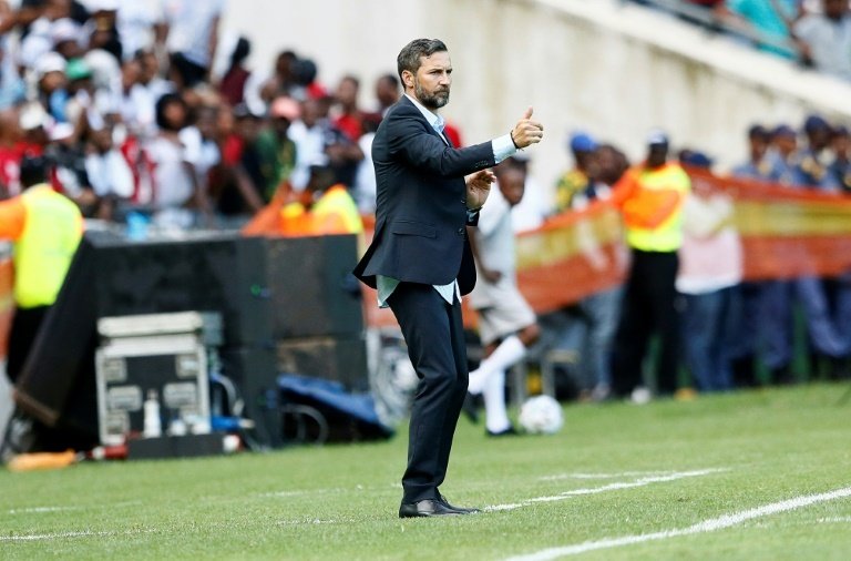 Orlando Pirates Football Club - The Orlando Pirates line-up vs Kaizer Chiefs  in the Soweto Derby at the FNB Stadium.