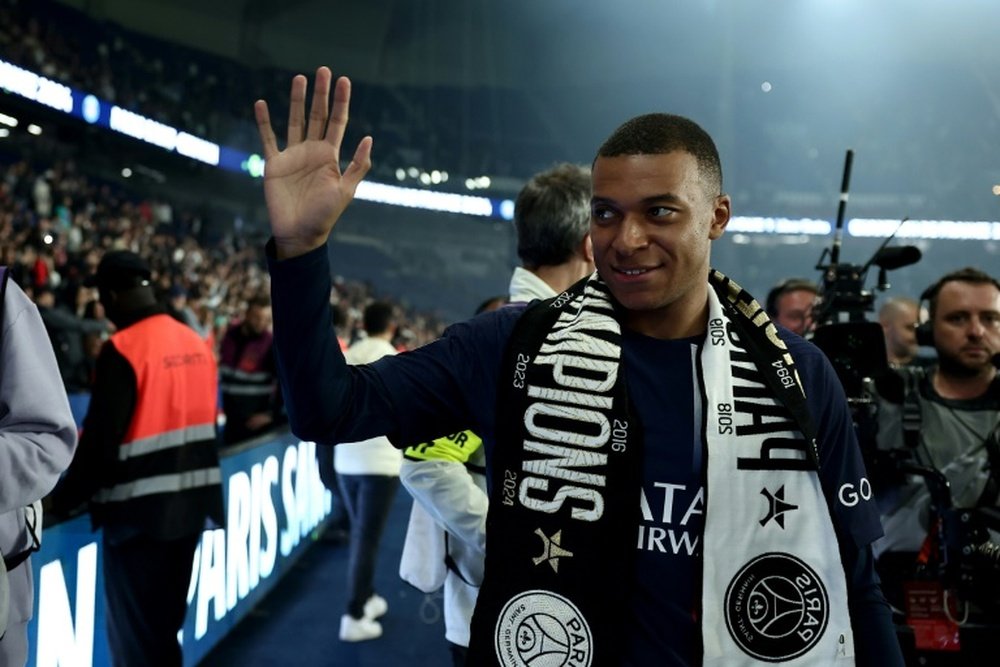 Kylian Mbappe will leave PSG at the end of the season after seven years. AFP
