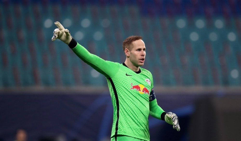 Goalkeeper Gulácsi extends Leipzig deal until 2025. AFP