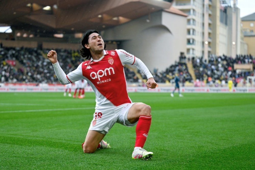 Minamino scored Monaco's opener in their win over Marseille. AFP