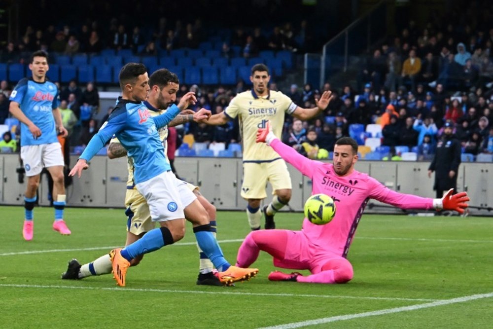 Napoli fail to win too ahead of Milan UCL second leg. AFP