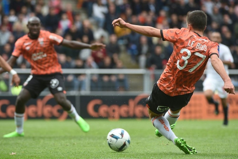 Theo Le Bris is the Lorient coach's nephew. AFP