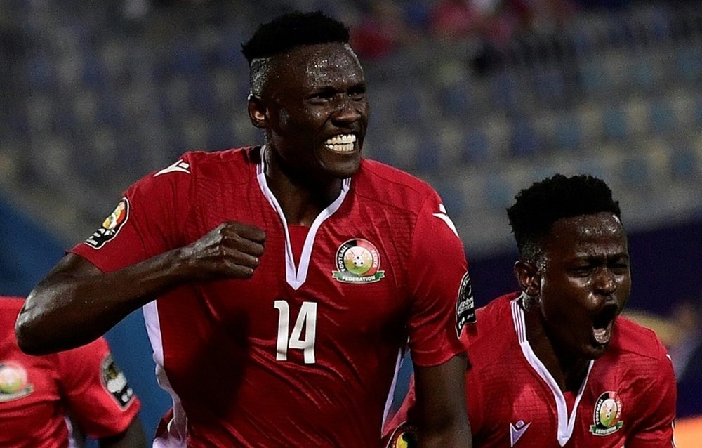 Olunga's goals carried Kenya to a crucial win over Tanzania. AFP