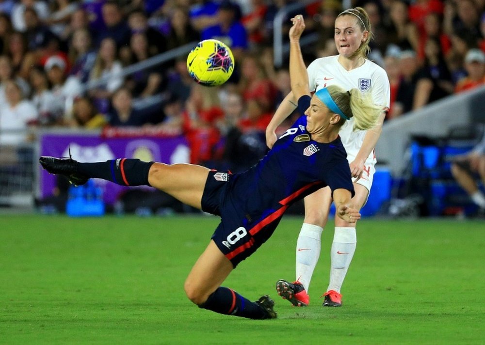 Press, Lloyd on target as USA sink England in SheBelieves Cup. AFP