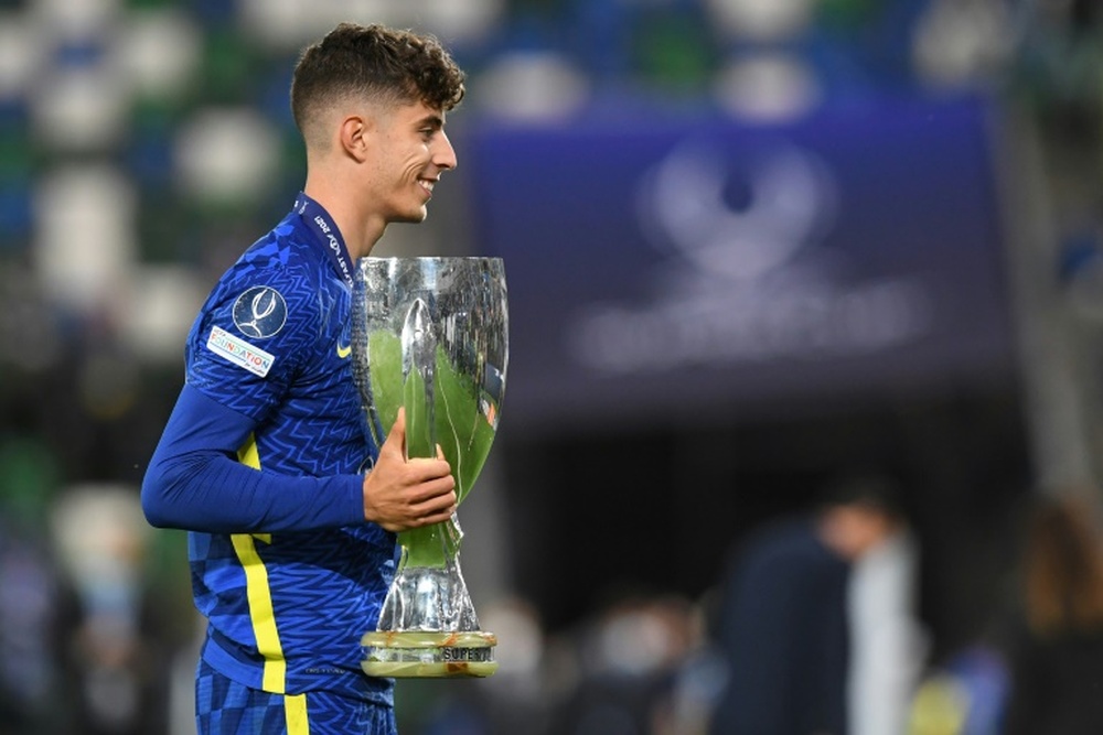 Kai Havertz will auction his boots for Germany's flood relief. AFP