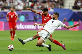 Jordan will meet tournament debutants Tajikistan in the Asian Cup quarter-finals after scoring twice in three minutes deep in stoppage time to stun Iraq 3-2 in a thriller on Monday.