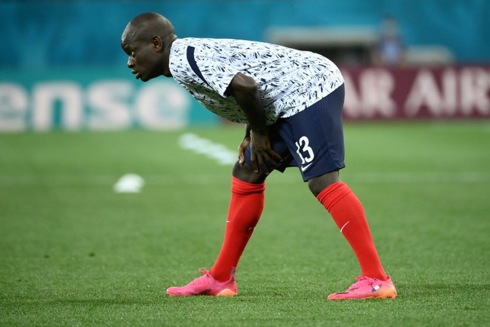 France will be without NGolo Kante for their September World qualifiers. AFP